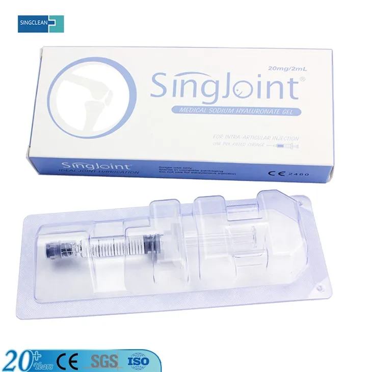 Chwistrelliad Sodiwm Hyaluronate Singjoint ar gyfer Llawfeddygaeth Orthopedig